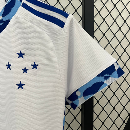 Cruzeiro away jersey for women. Season 24/25