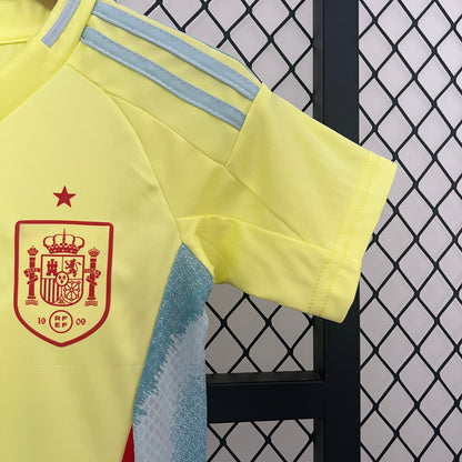 Spain 2024 away kids set