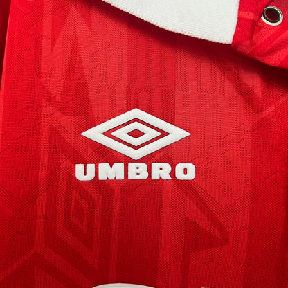 Manchester United longsleeve home jersey. Season 92/94