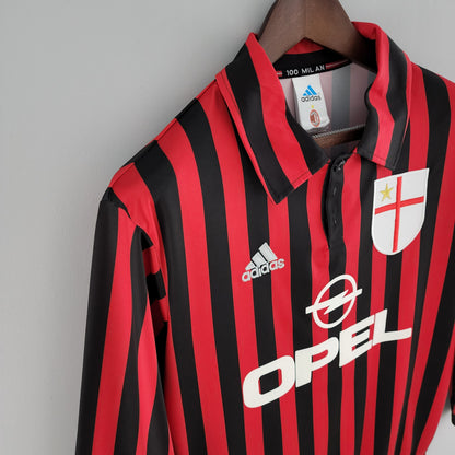 AC Milan longsleeve home jersey. Season 99/00