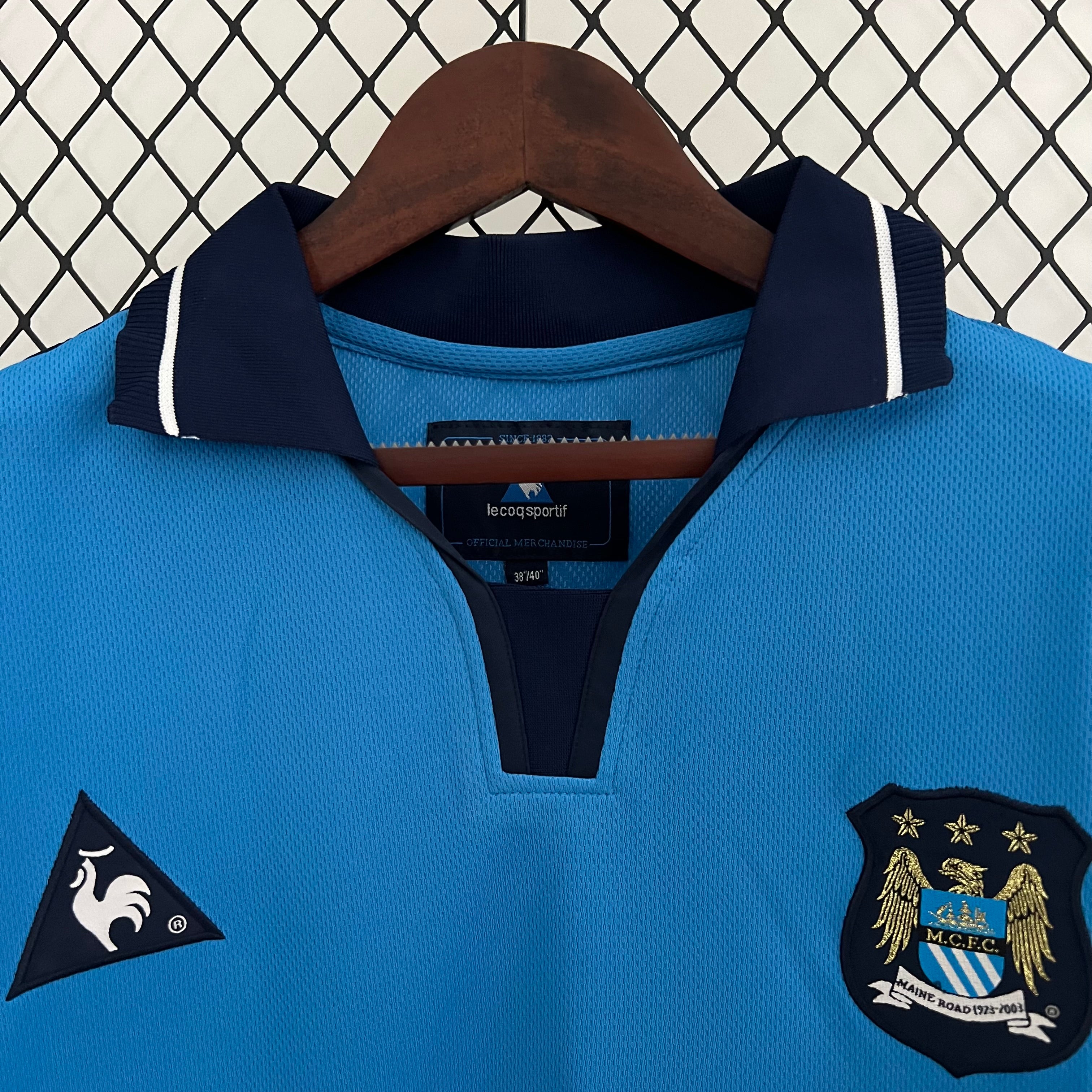 Manchester City home jersey. Season 02/03