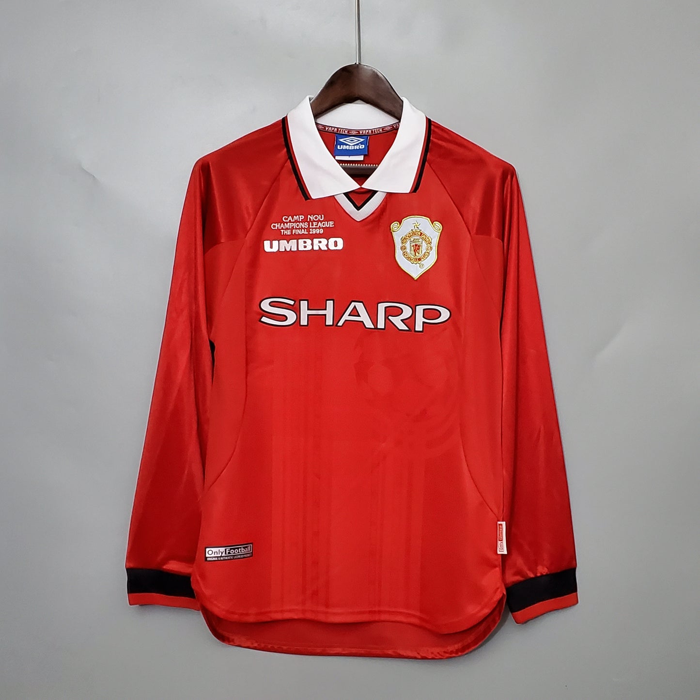 Manchester United UCL 1999 Final longsleeve jersey. Season 99/00