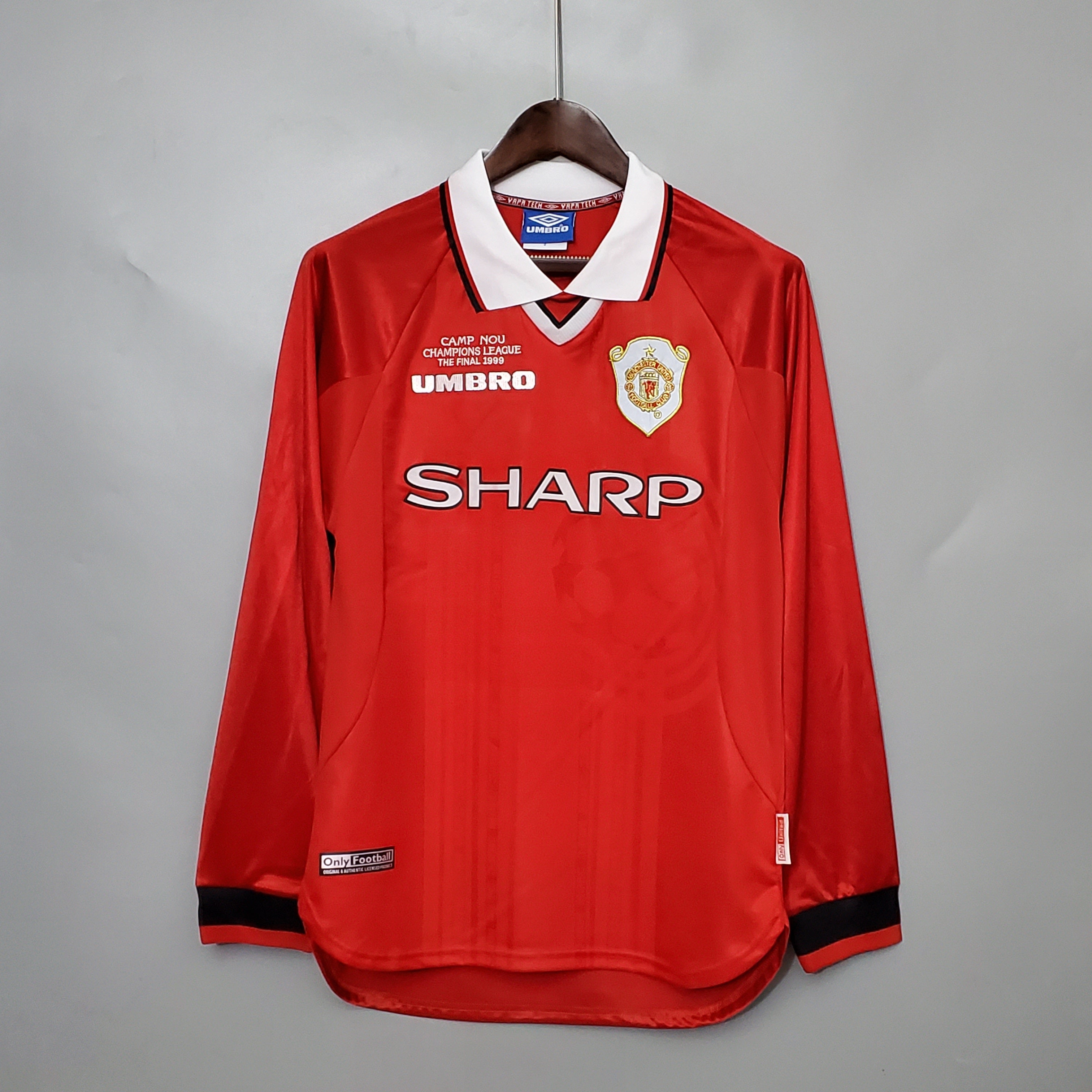 Manchester United UCL 1999 Final longsleeve jersey. Season 99/00