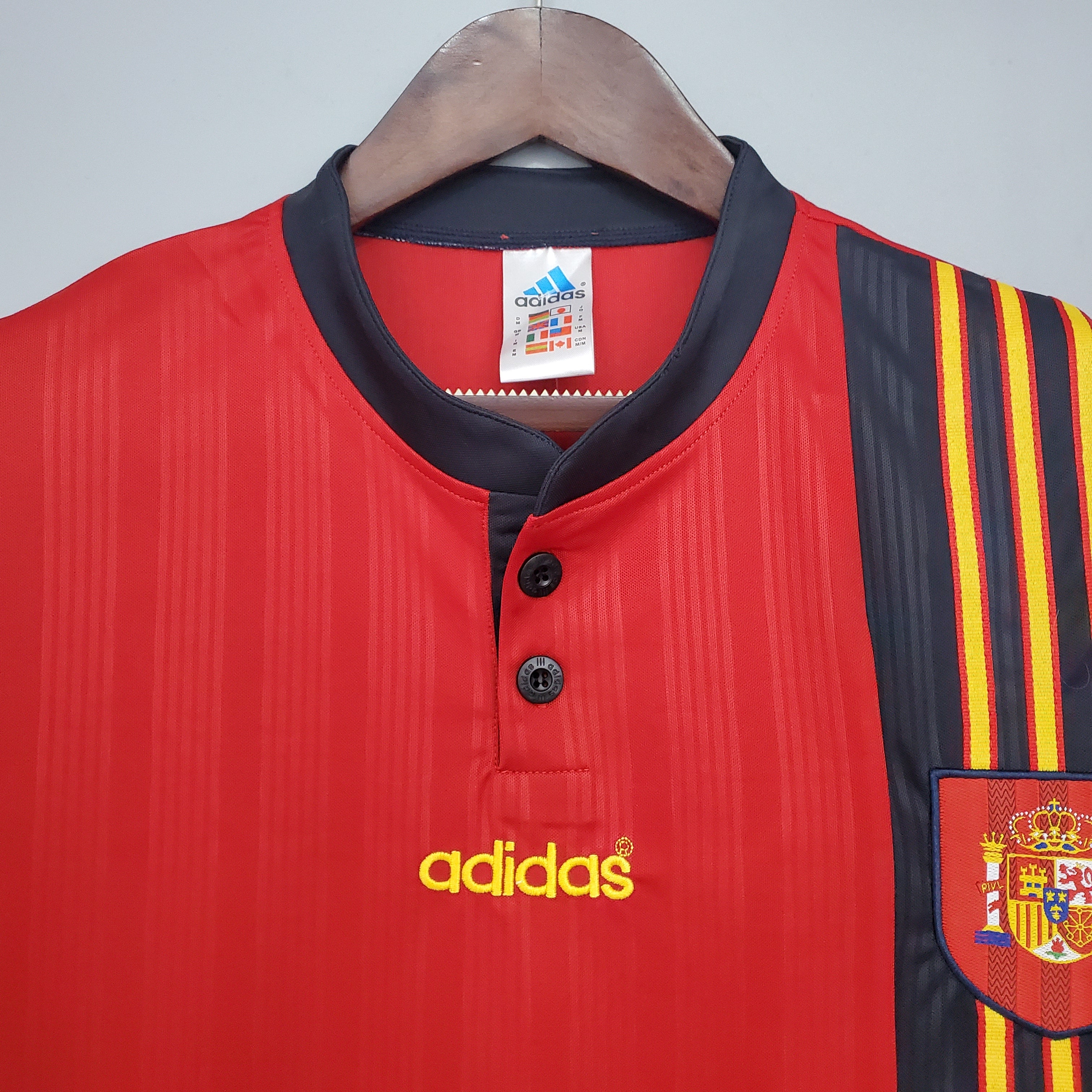 Spain 1996 home jersey.
