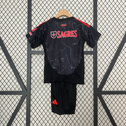 Benfica away kids set. Season 24/25