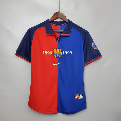Barcelona 100th Anniversary home jersey. Season 99/00