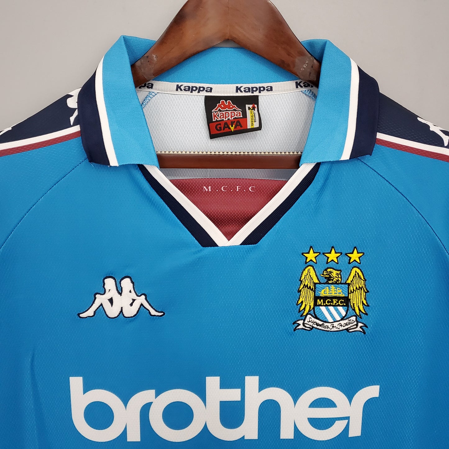 Manchester City home jersey. Season 97/98