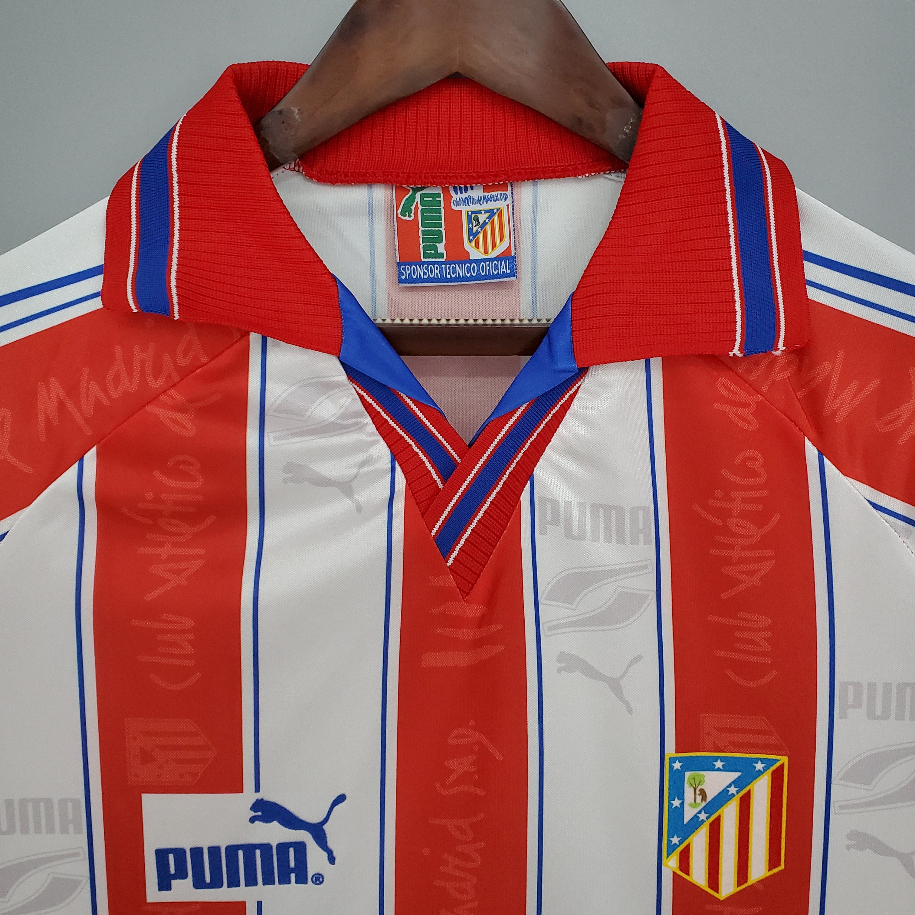 Atletico Madrid home jersey. Season 96/97