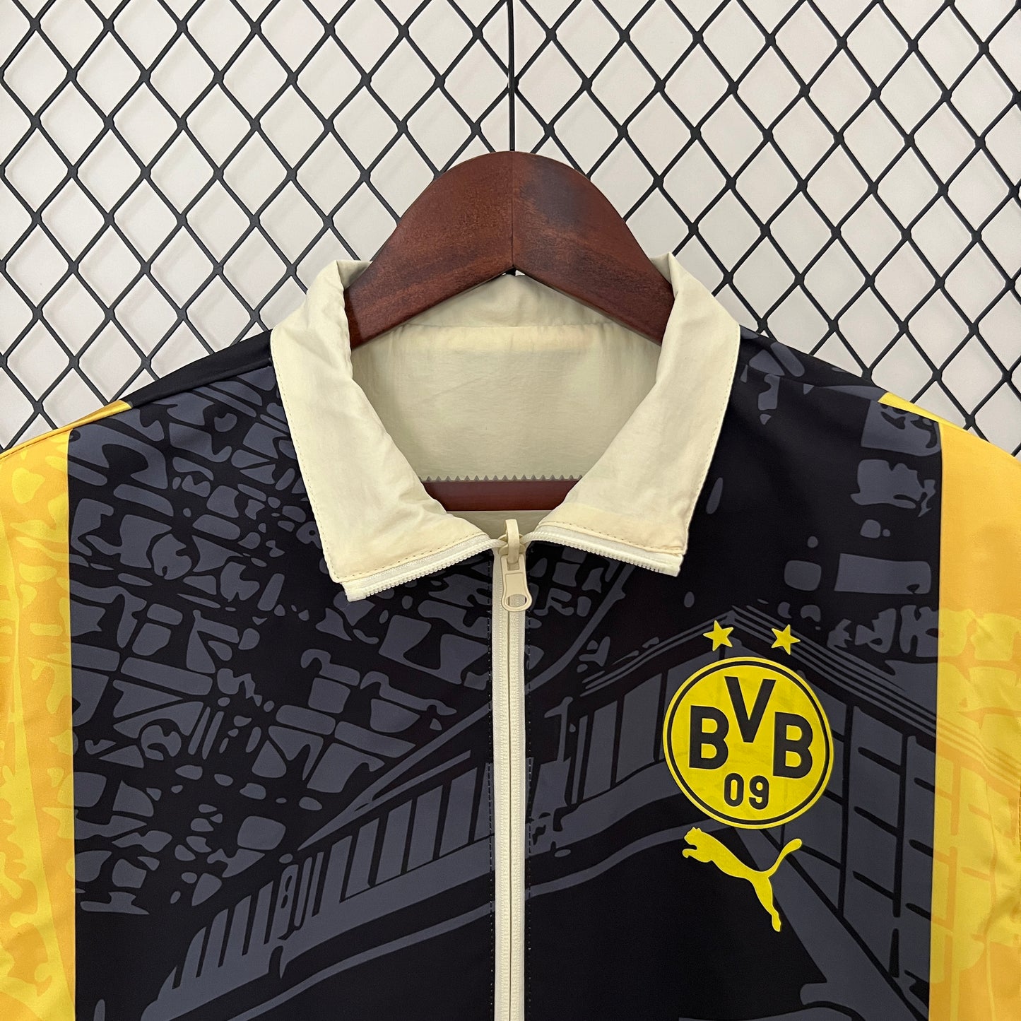 Borussia Dortmund double-sided windbreaker