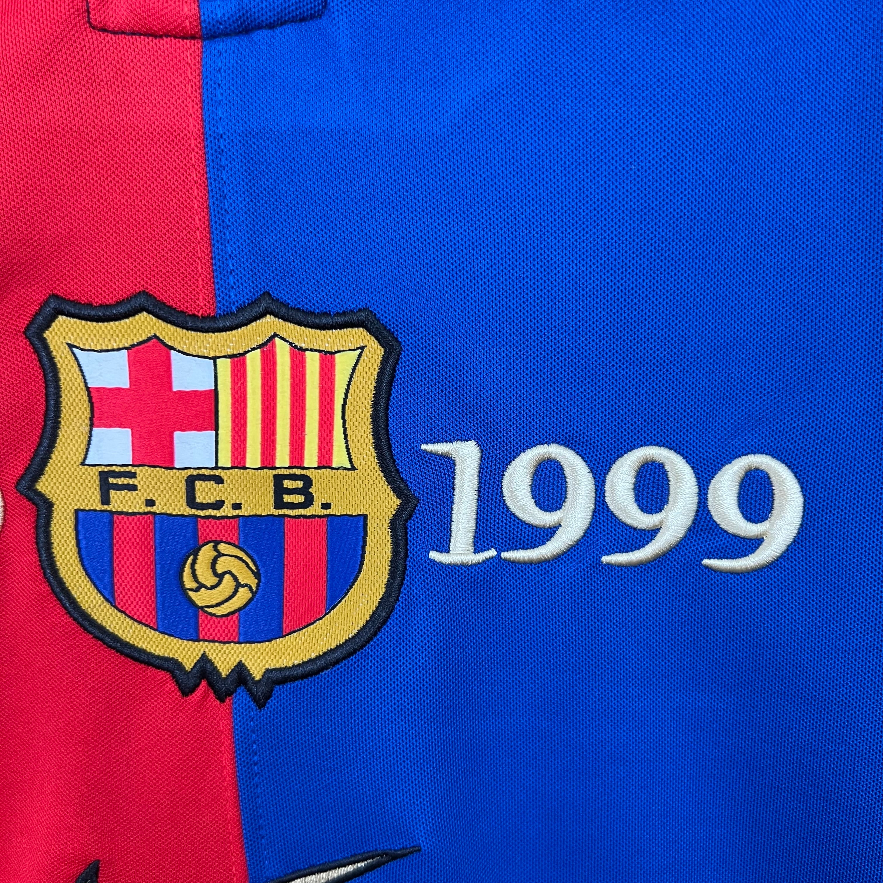 Barcelona longsleeve home jersey. Season 99/00