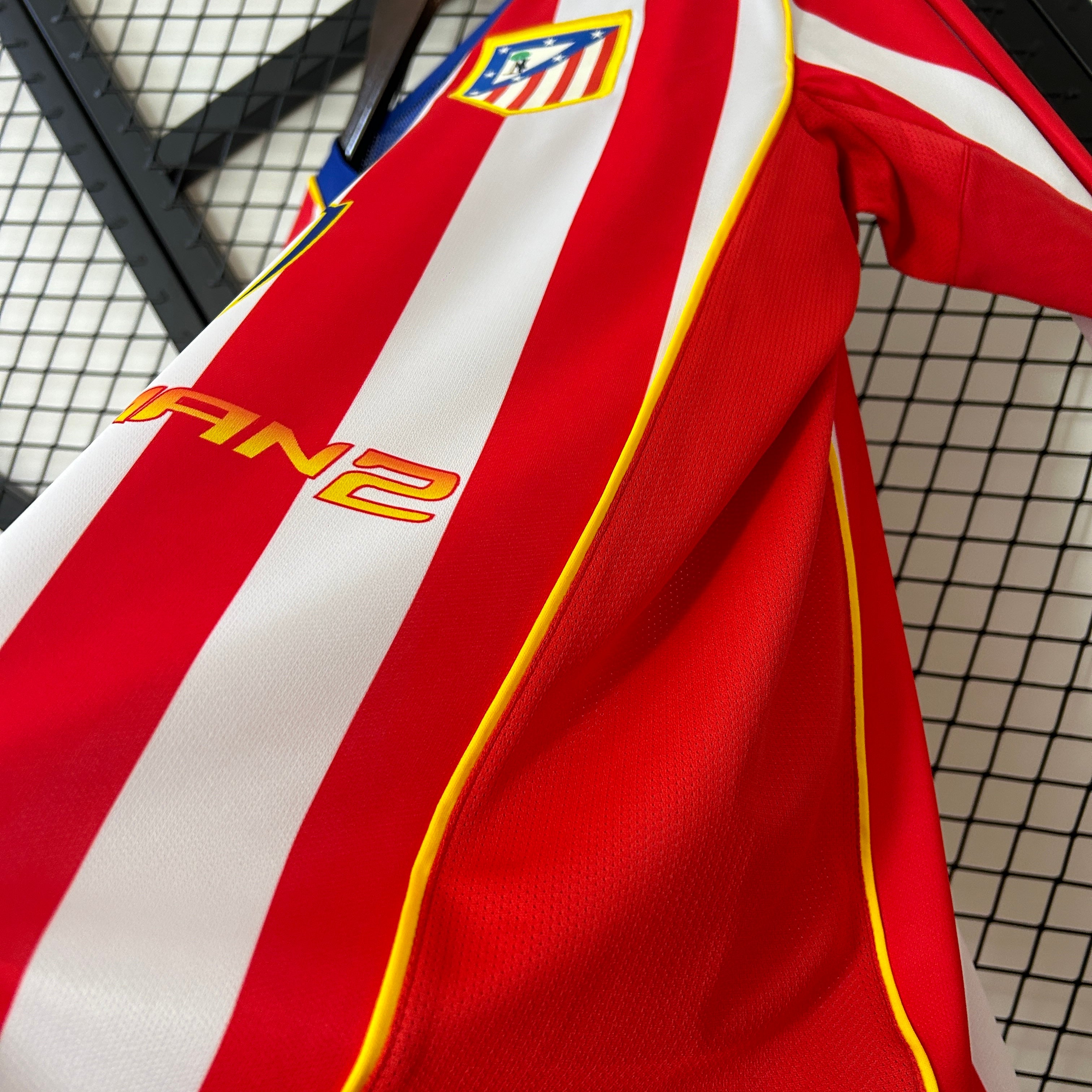 Atletico Madrid longsleeve home jersey. Season 04/05