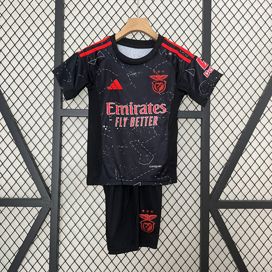 Benfica away kids set. Season 24/25