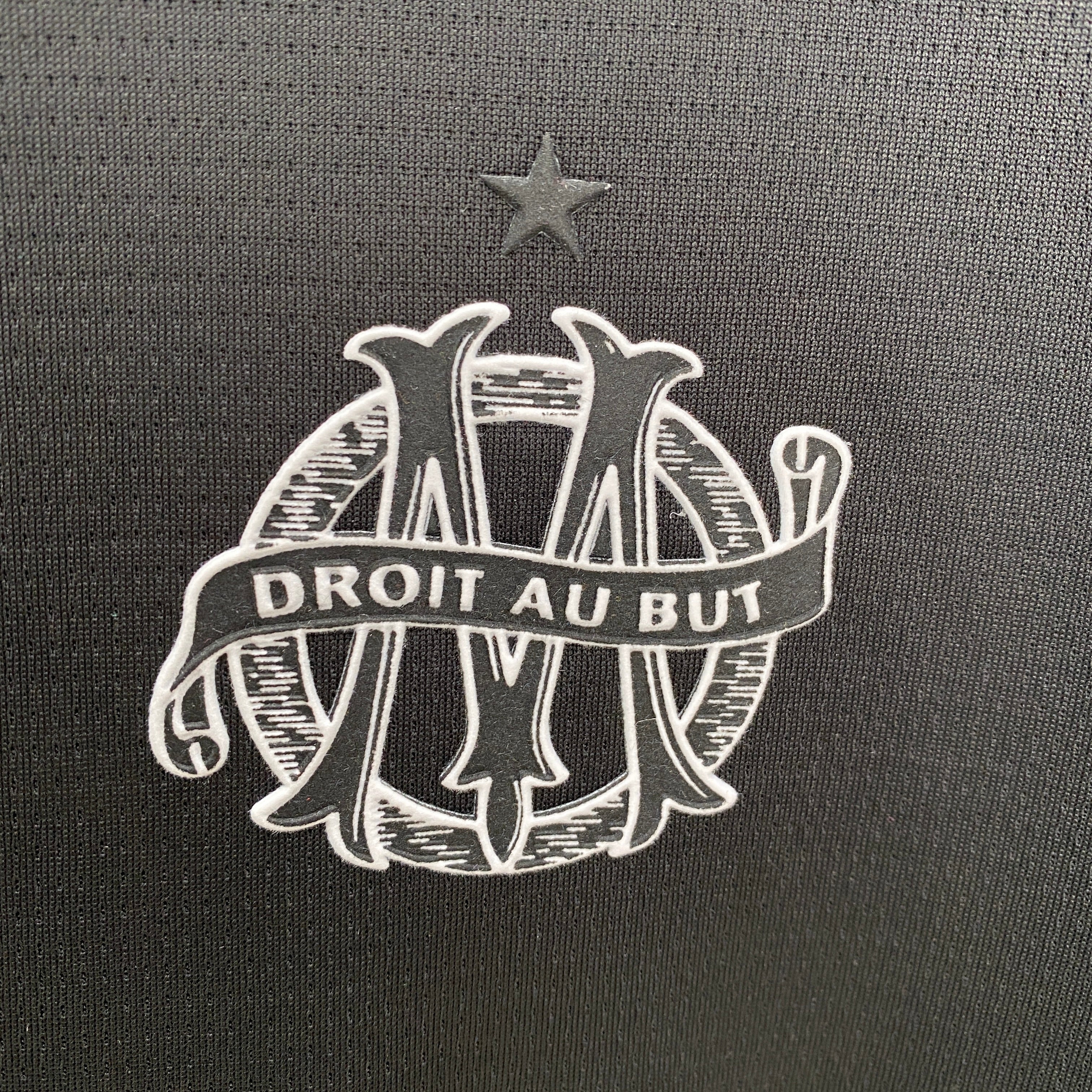 Marseille Olympique Special Edition black jersey. Season 24/25