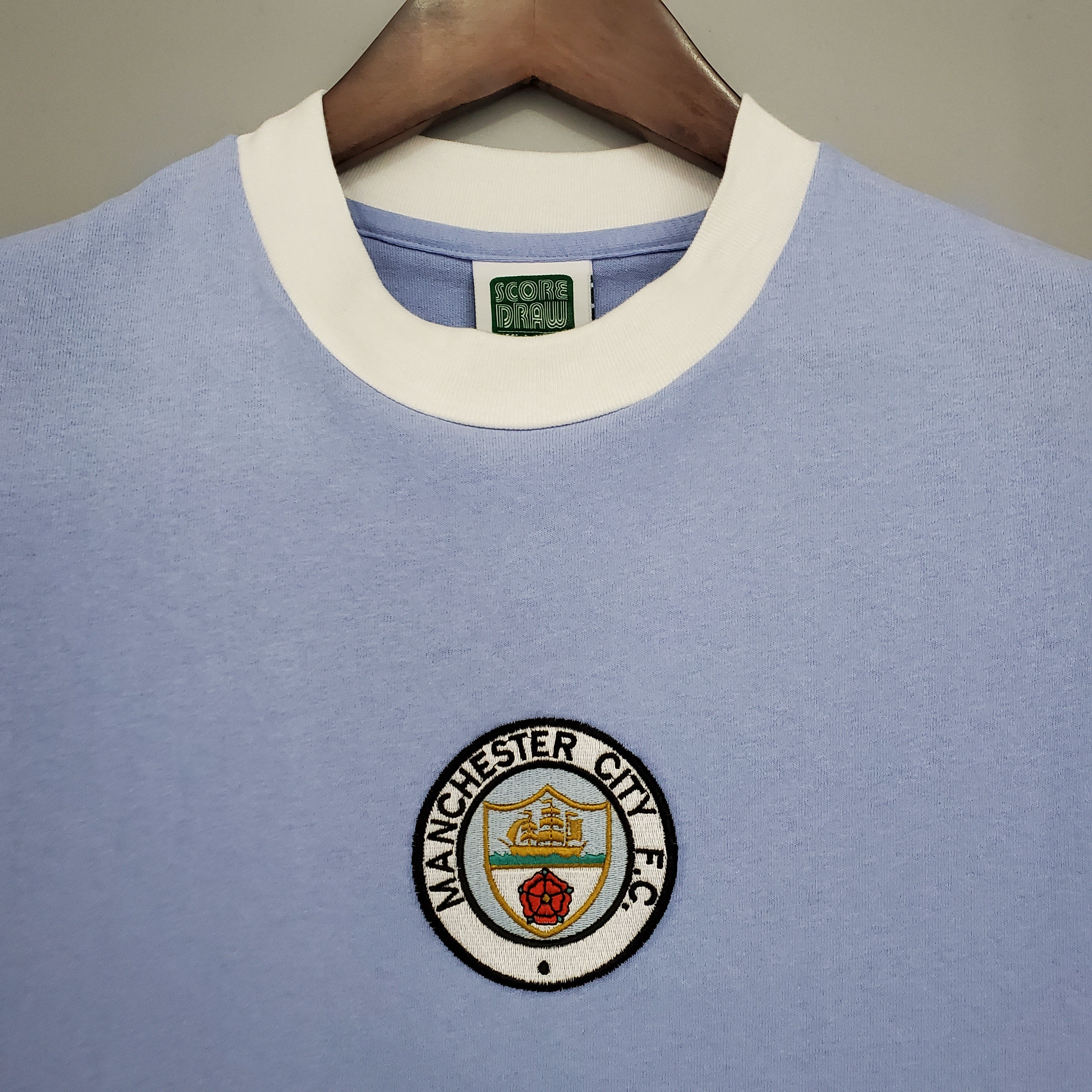 Mancester City home jersey. Season 72/73