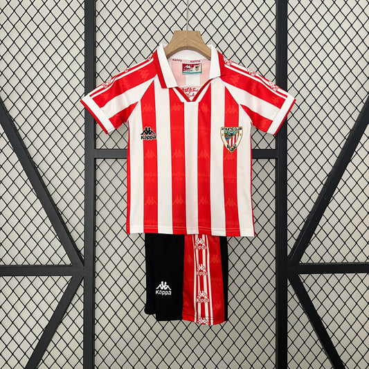 Athletic Bilbao home kids set. Season 95/97