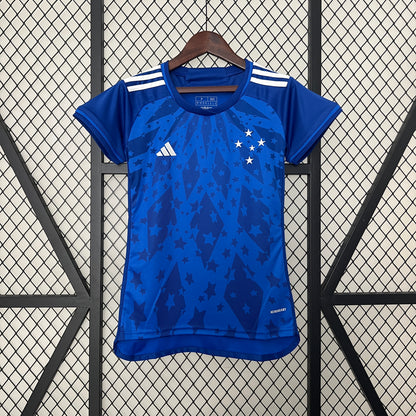 Cruzeiro home jersey for women. Season 24/25