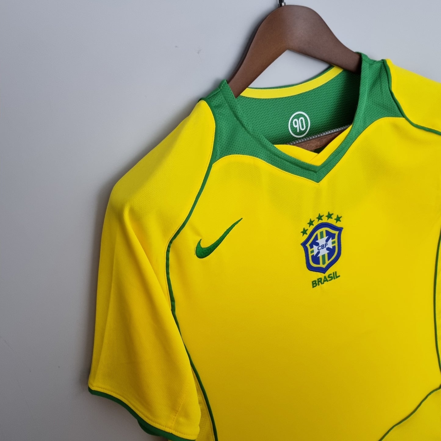 Brazil home Total 90 jersey. Season 2004