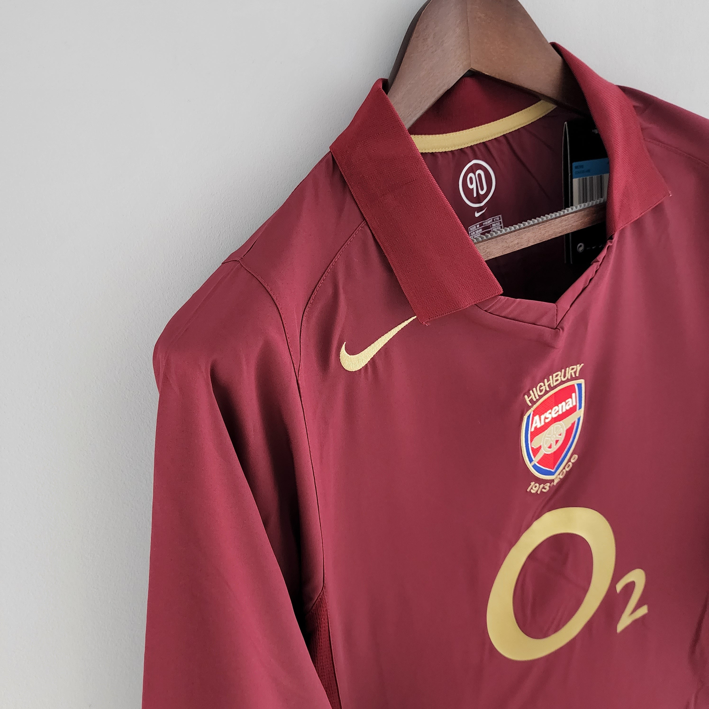 Arsenal longsleeve home jersey. Season 05/06
