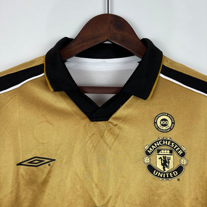 Manchester United 100th Anniversary double-sided longsleeve jersey. Season 01/02