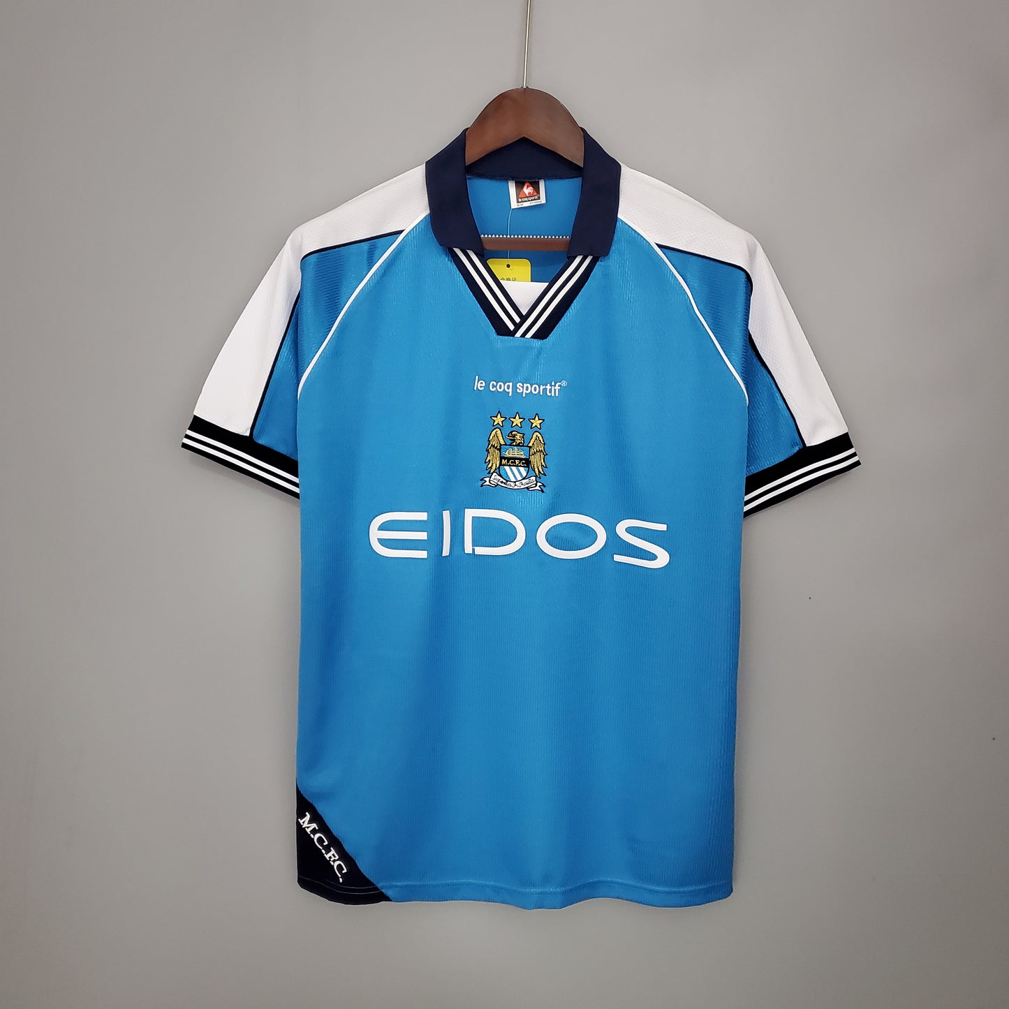 Manchester City home jersey. Season 99/01