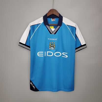 Manchester City home jersey. Season 99/01
