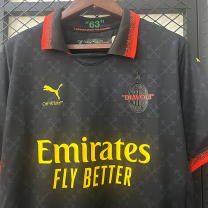 AC Milan x Off-White Special Edition jersey. Season 24/25