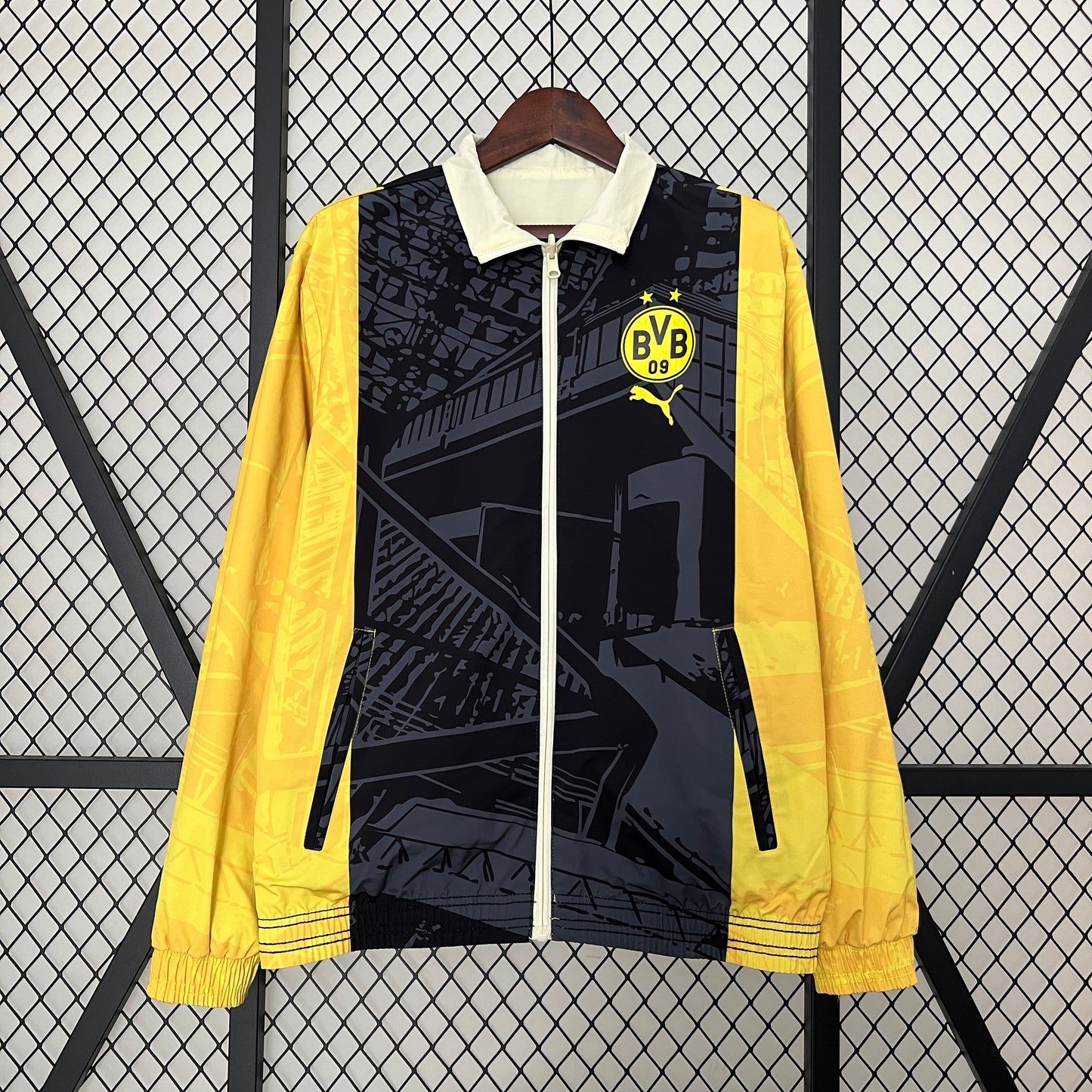 Borussia Dortmund double-sided windbreaker
