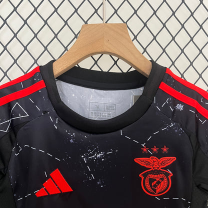 Benfica away kids set. Season 24/25