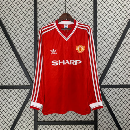 Manchester United longsleeve home jersey. Season 86/87