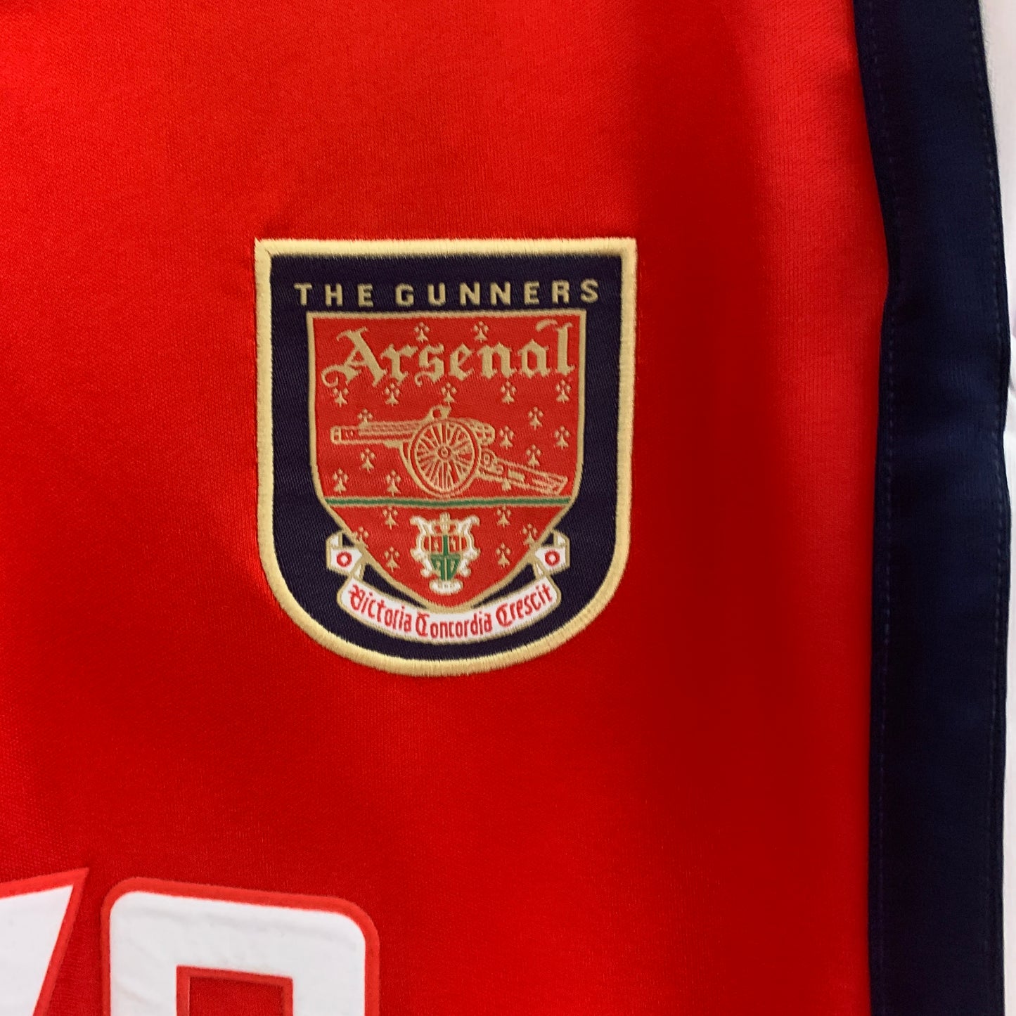 Arsenal longsleeve home jersey. Season 98/99