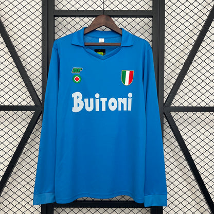 Napoli longsleeve home jersey. Season 87/88