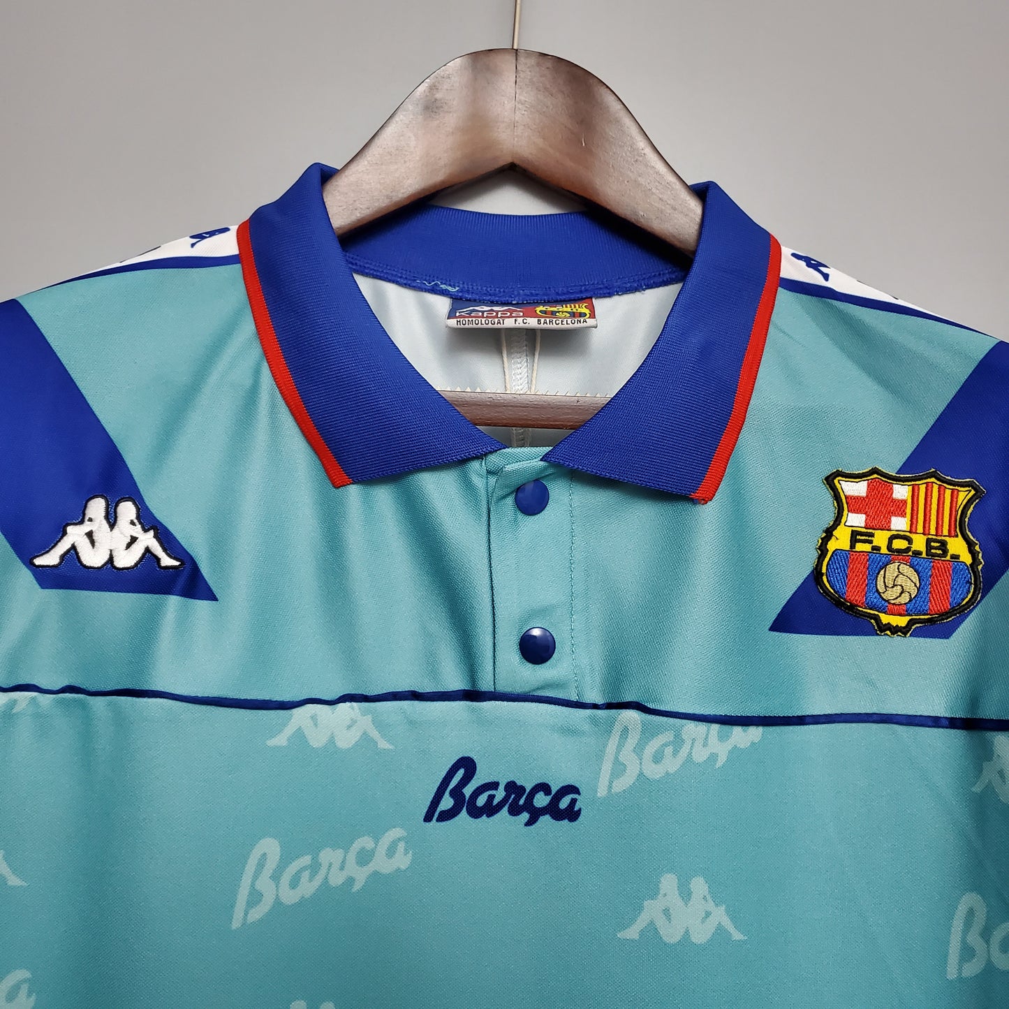 Barcelona away jerseys. Season 92/93