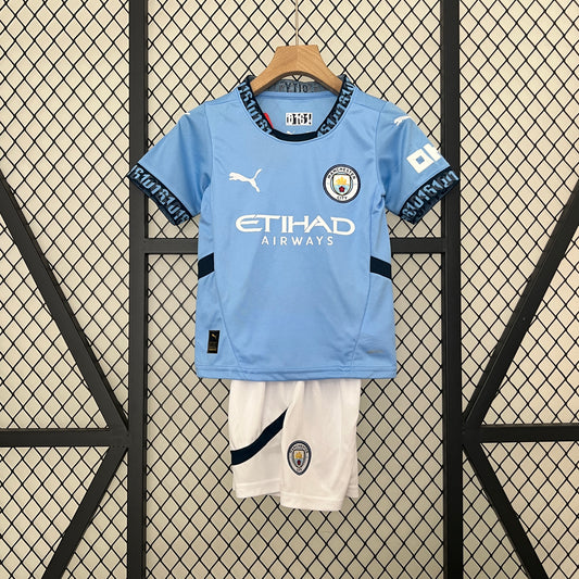 Manchester City home kids set. Season 24/25