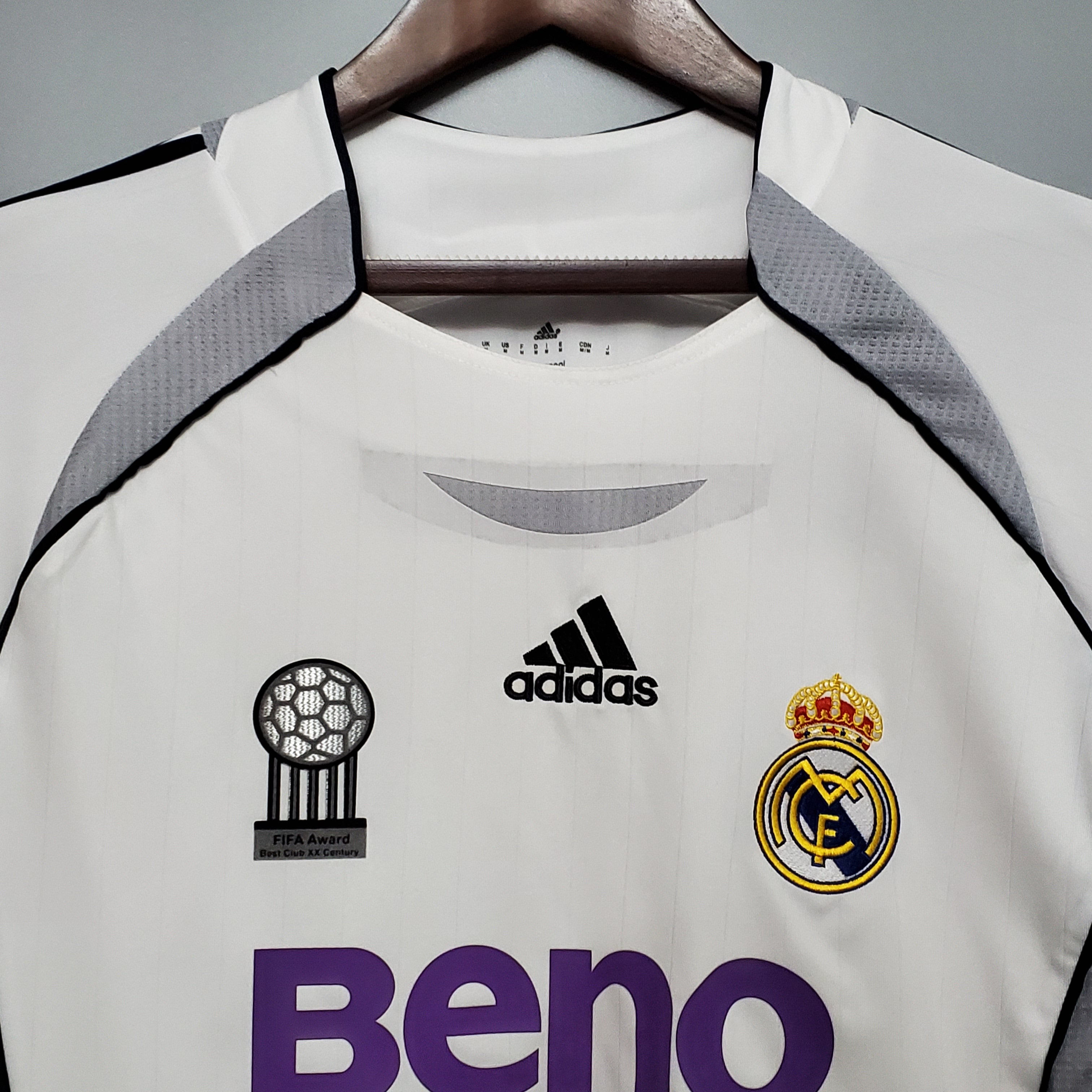Real Madrid longsleeve home jersey. Season 06/07