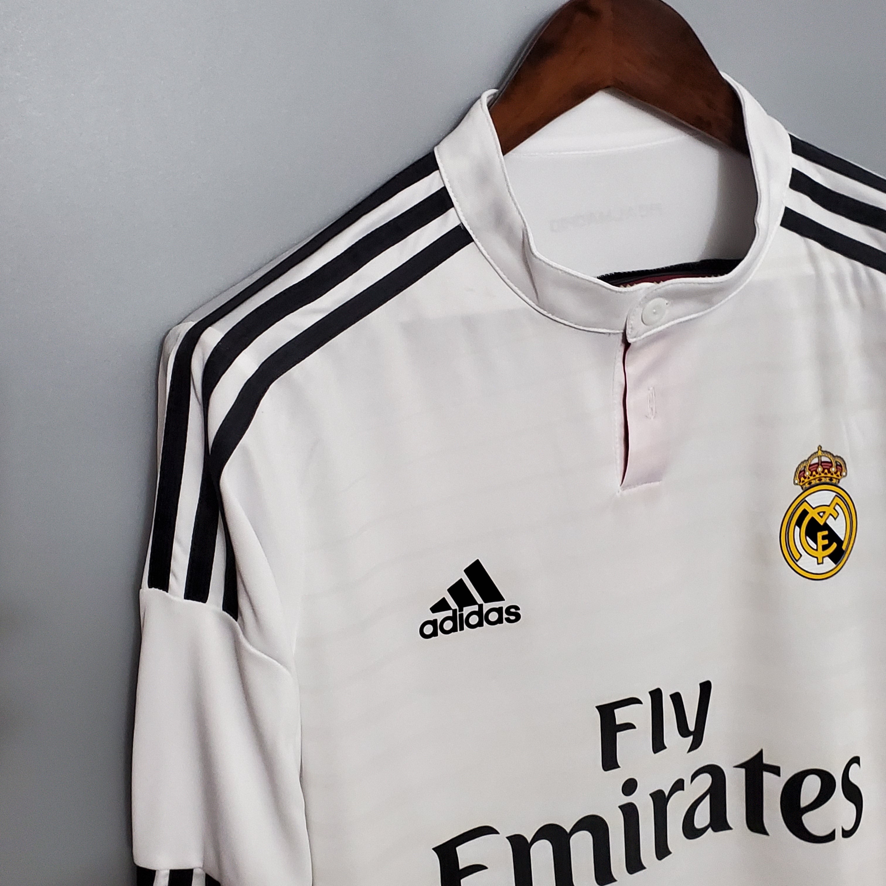 Real Madrid longsleeve home jersey. Season 14/15