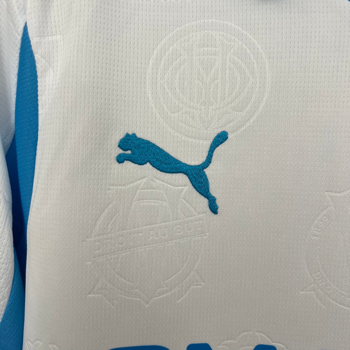 Marseille home jersey. Season 25/26 (All sponsors included)