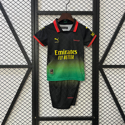 AC Milan x Off-White Special Edition kids set. Season 24/25
