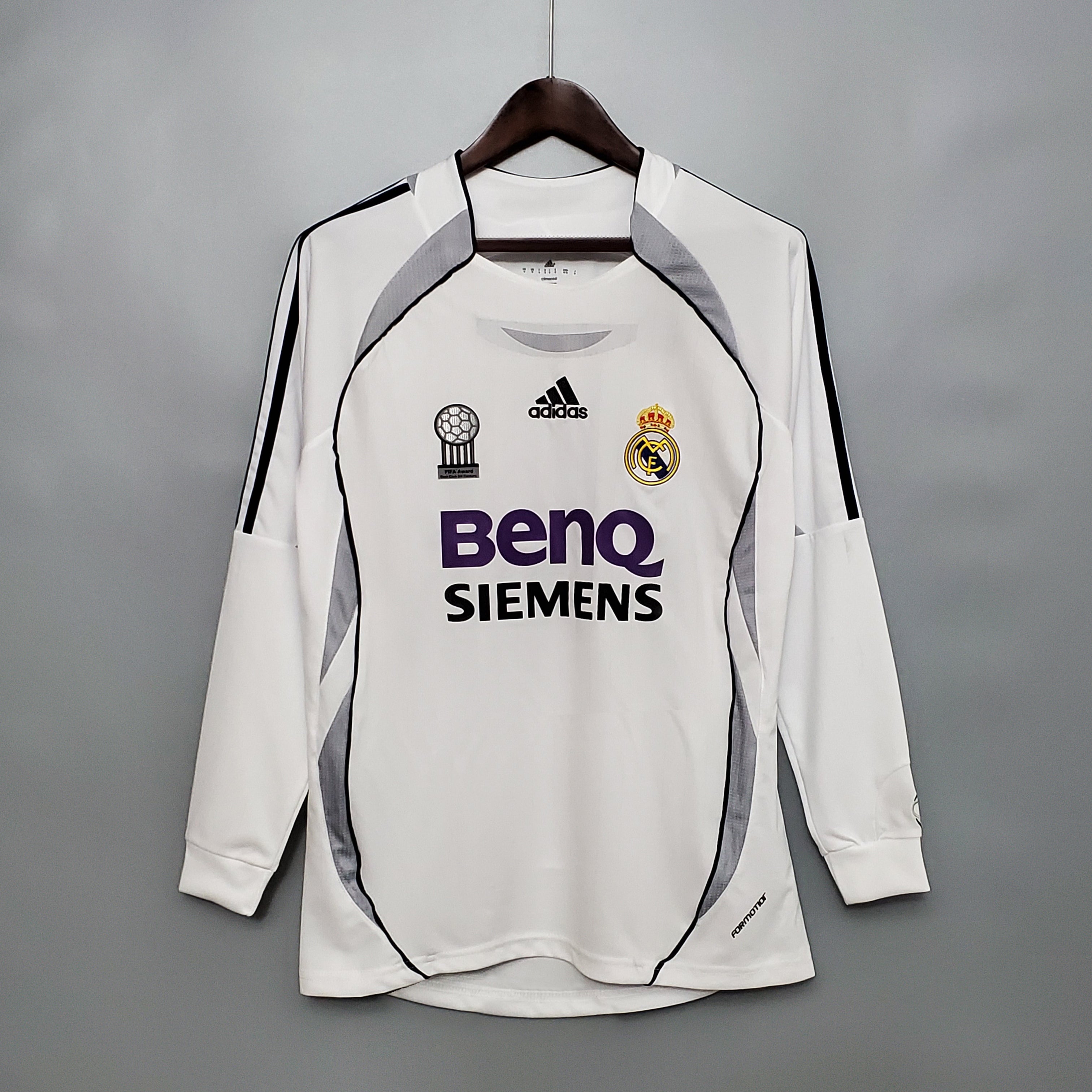 Real Madrid longsleeve home jersey. Season 06/07