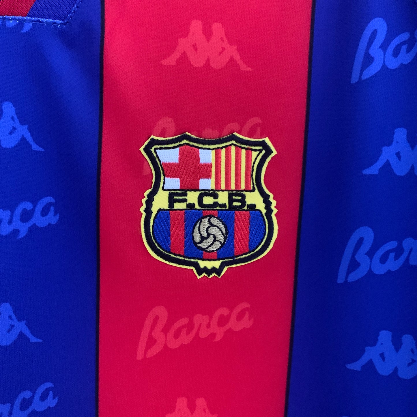 Barcelona longsleeve home jersey. Season 96/97