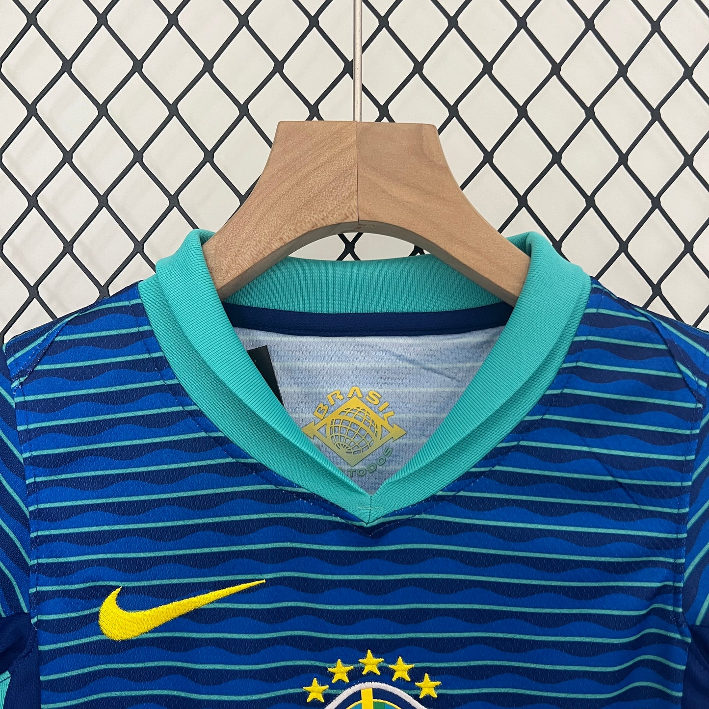 Brazil 2024 away kids set.