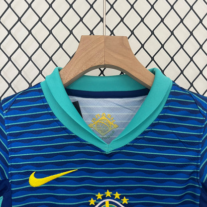 Brazil 2024 away kids set.