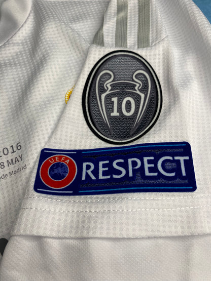 Real Madrid home jersey for the 2016 Champions League Final. Sergio Ramos.