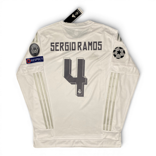 Real Madrid home jersey for the 2016 Champions League Final. Sergio Ramos.