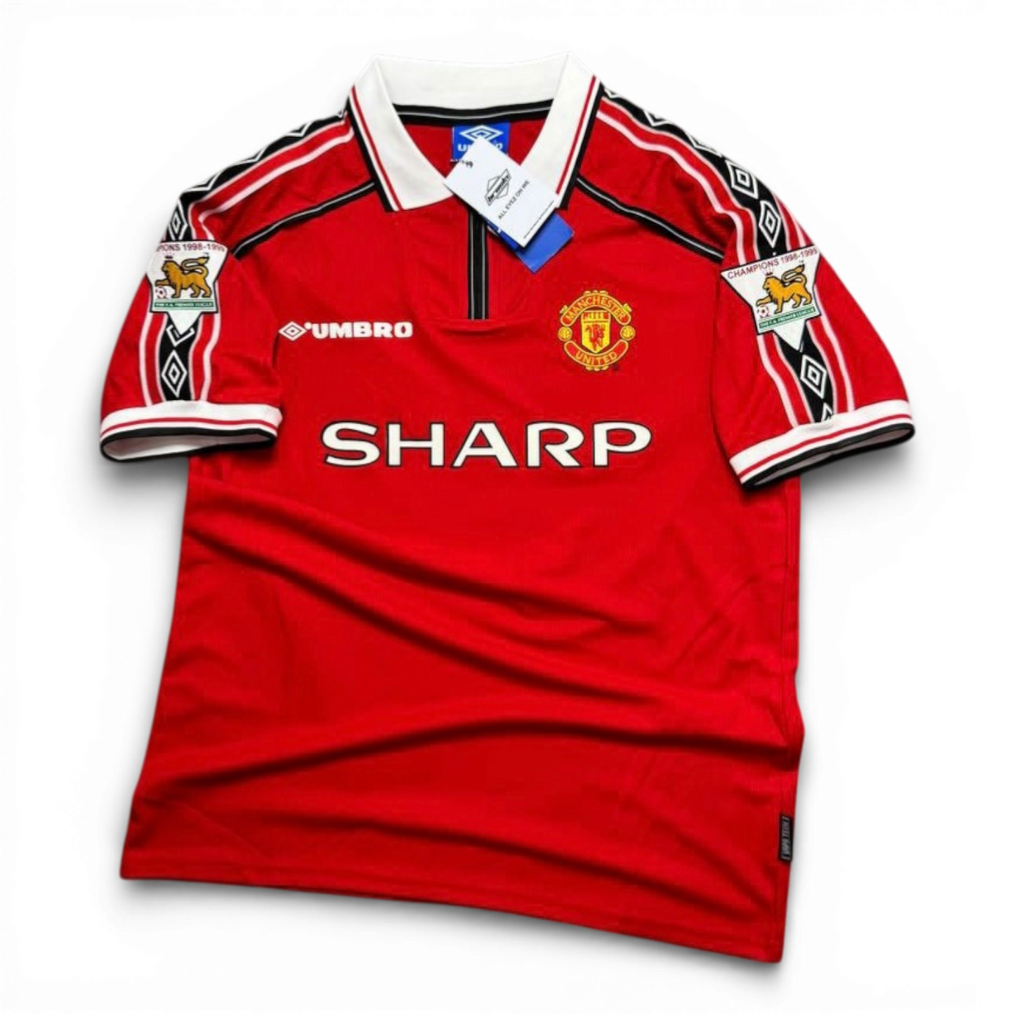 Manchester United home jersey. Season 99/00. David Beckham.
