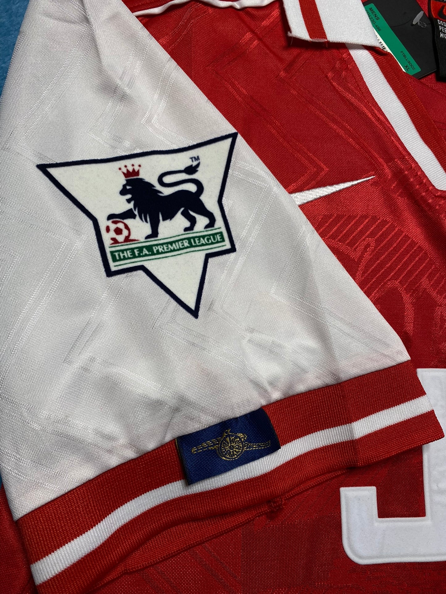 Arsenal home jersey. Season 96/97. Dennis Bergkamp