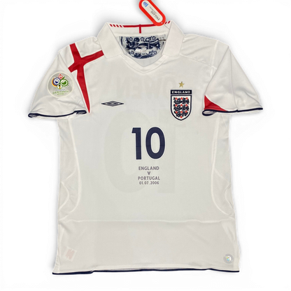 England's home jersey for the 2006 World Cup. Michael Owen.
