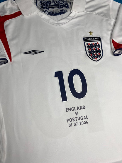 England's home jersey for the 2006 World Cup. Michael Owen.