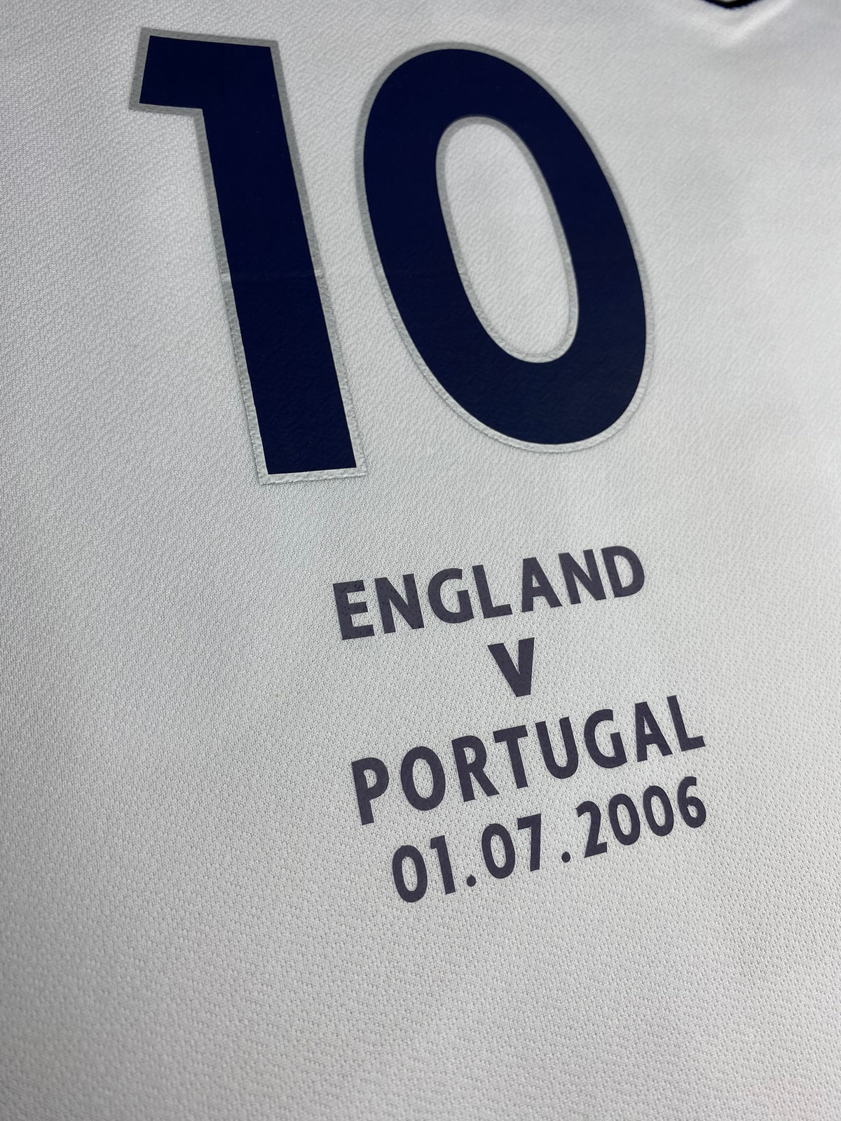 England's home jersey for the 2006 World Cup. Michael Owen.