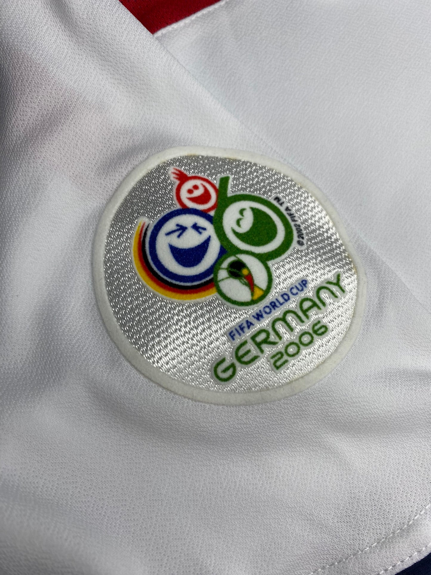 England's home jersey for the 2006 World Cup. Michael Owen.