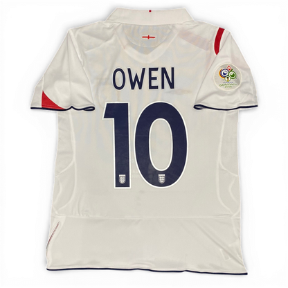 England's home jersey for the 2006 World Cup. Michael Owen.